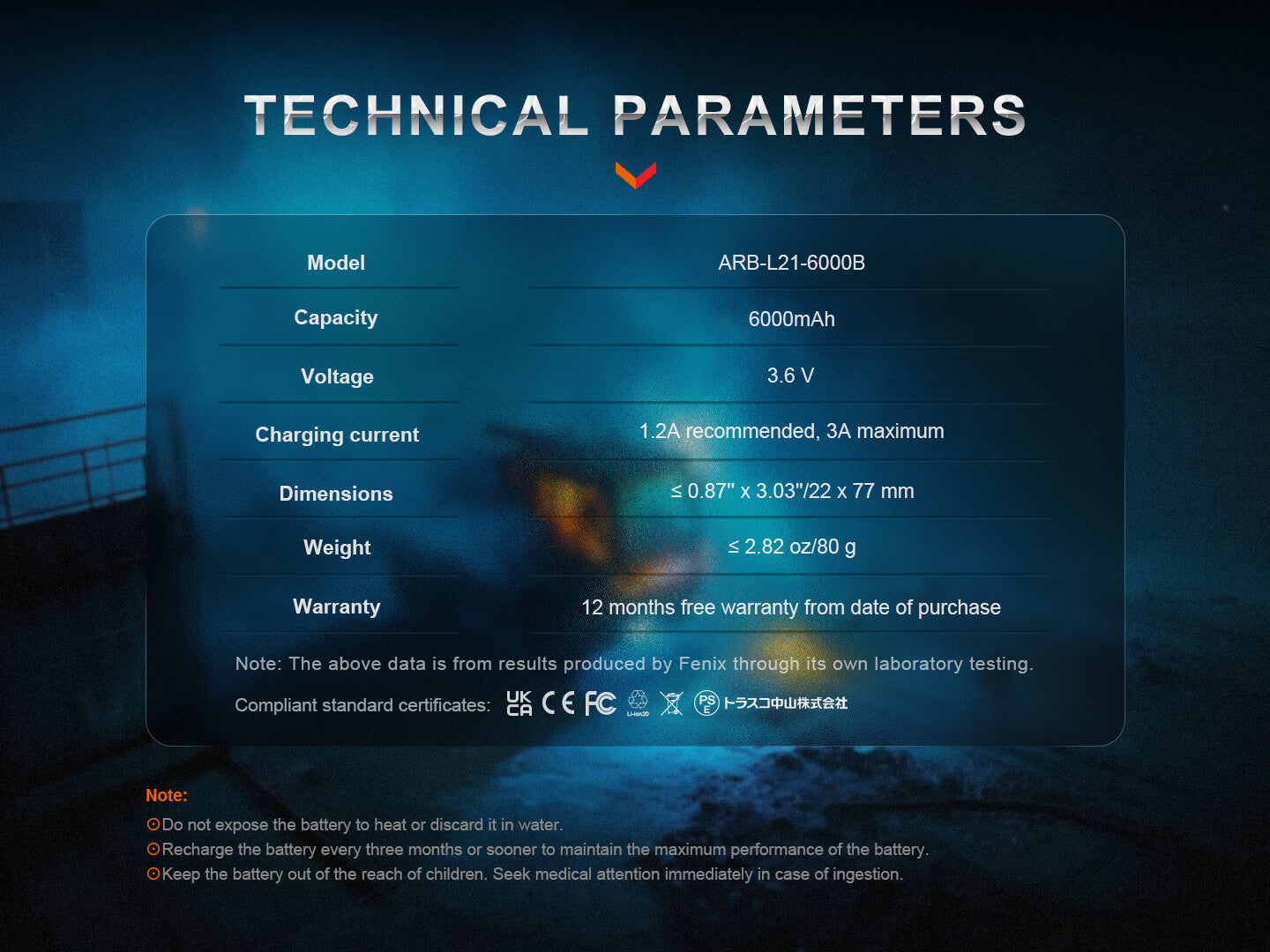 ARB-L21-6000B Rechargeable Powerbank Battery