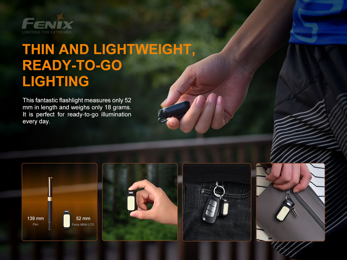 Mini-Lite Multipurpose Mini EDC flashlight - 150 Lumens