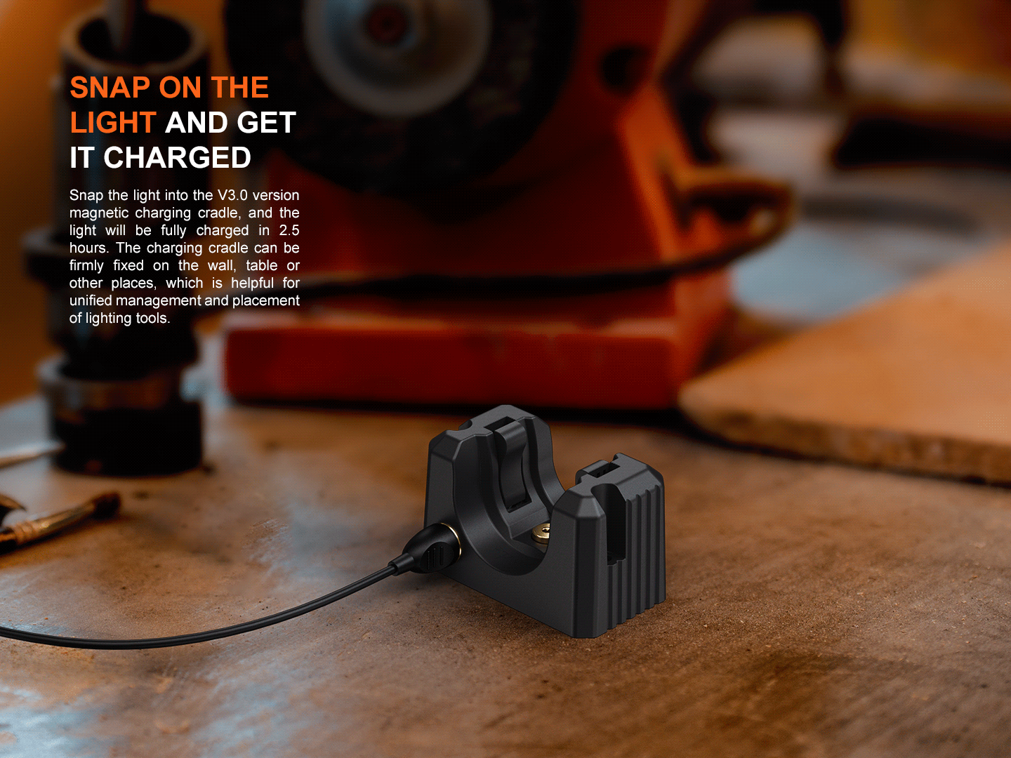 Starlight  WF25RM Multifunctional Cradle Charging Duty Light -- OPEN BOX