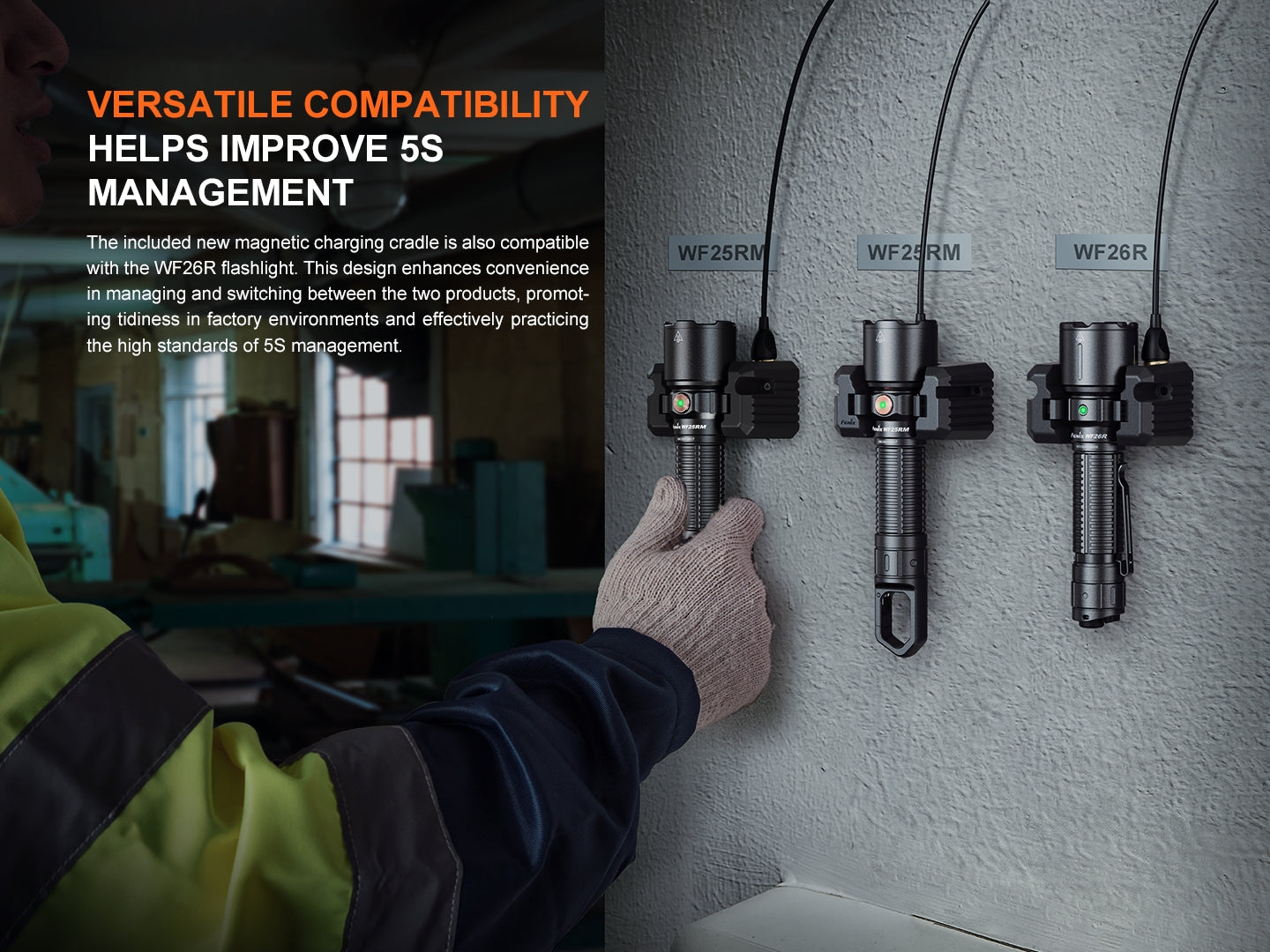 Starlight  WF25RM Multifunctional Cradle Charging Duty Light -- OPEN BOX